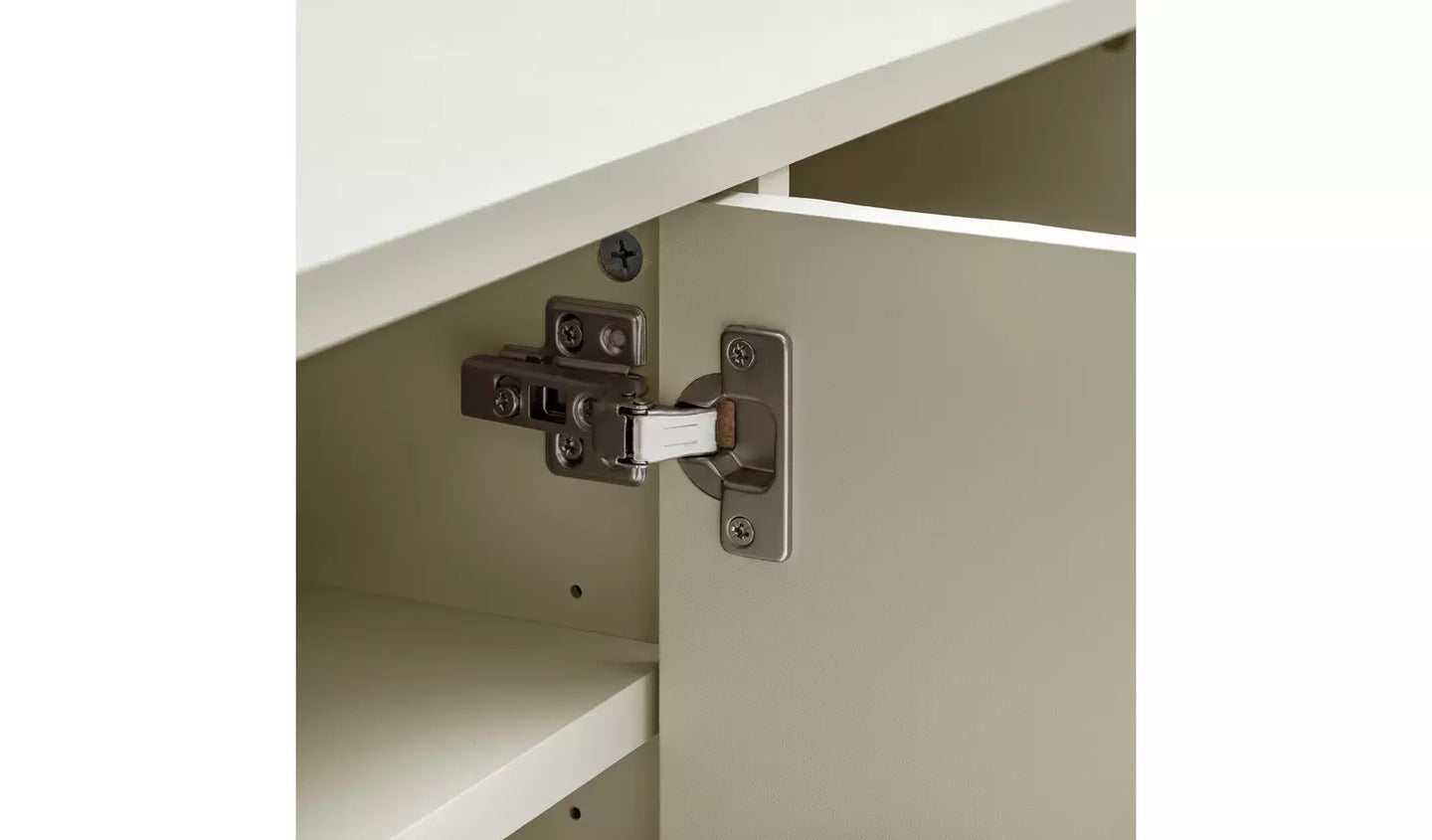 Assembled Habitat Oti 2 Door TV Unit - Champagne